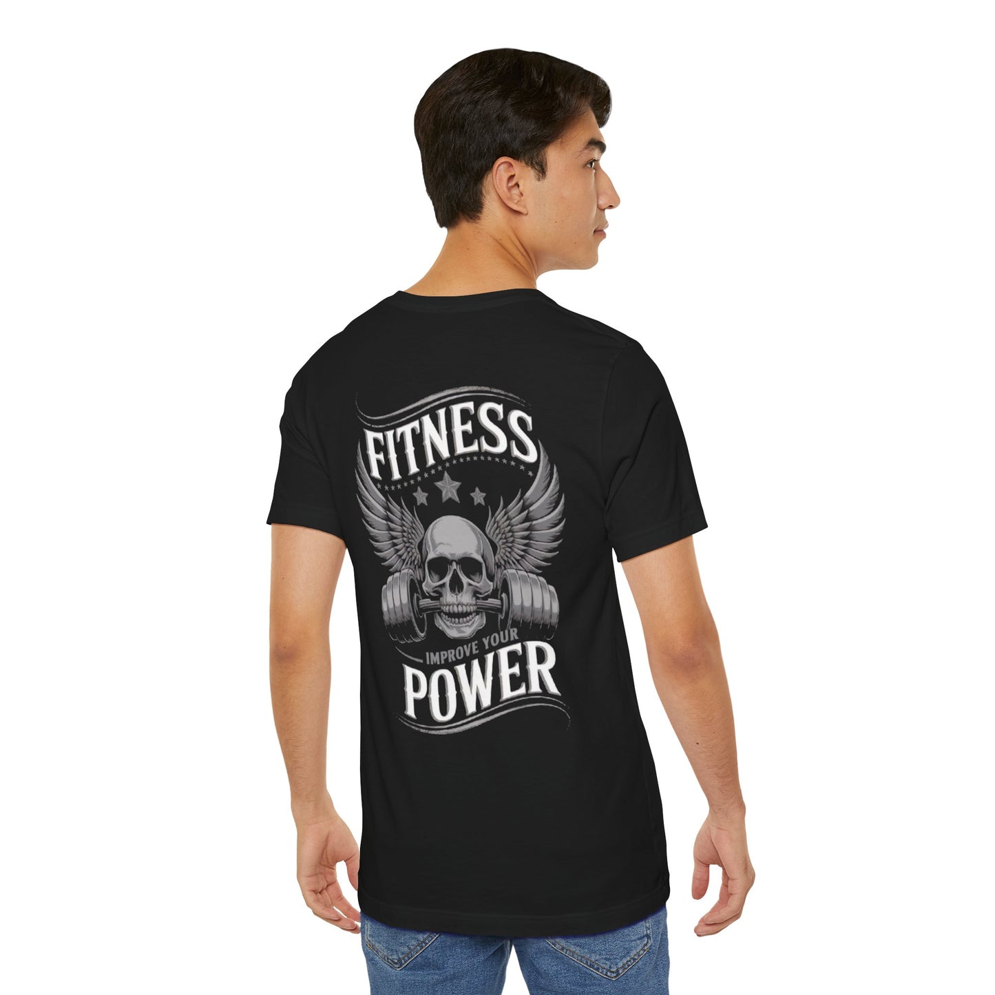 Fitness Power Gym Tee| Workout Apparel, Exercise T-Shirt.
