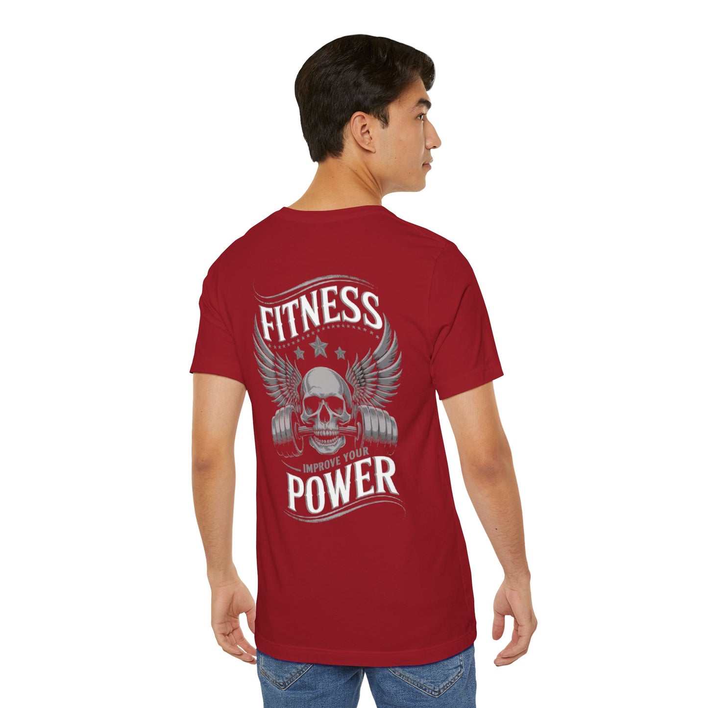Fitness Power Gym Tee| Workout Apparel, Exercise T-Shirt.