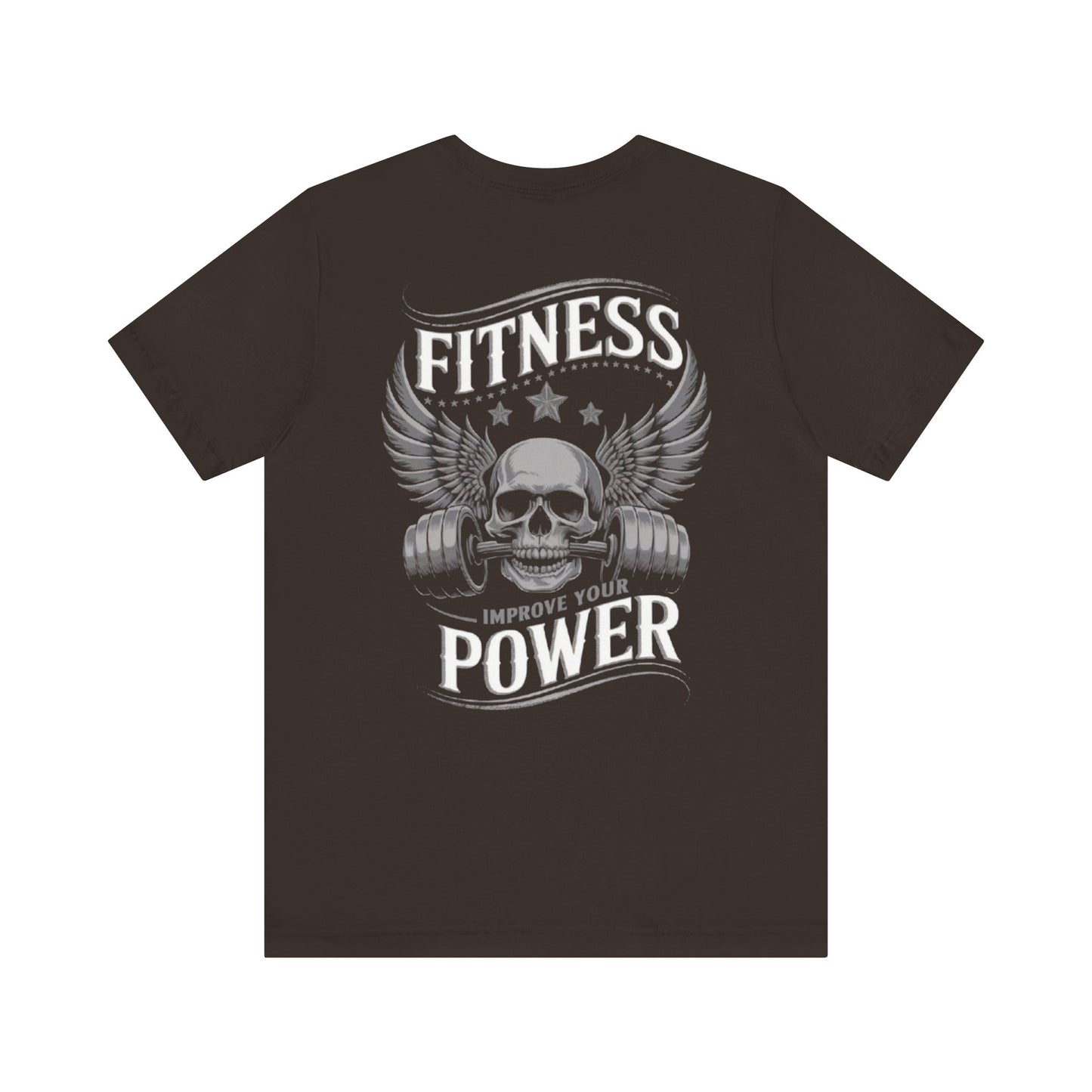 Fitness Power Gym Tee| Workout Apparel, Exercise T-Shirt.
